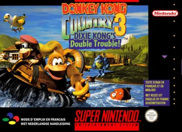 Donkey Kong Country 3 - Dixie Kong's Double Trouble! (Europe) (En,Fr,De) box cover front